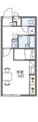 レオパレスリーベンII３０４９３の物件間取画像